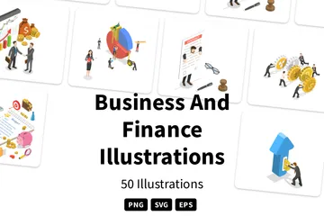 Business And Finance Illustration Pack