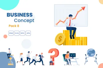 Business And Finance Illustration Pack