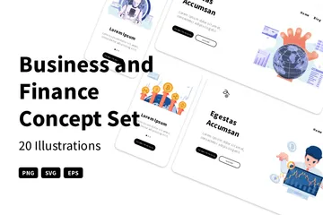 Business And Finance Illustration Pack