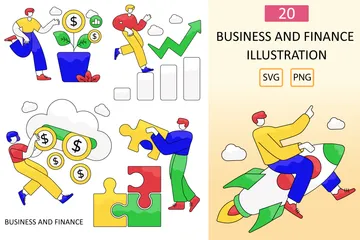 Business And Finance Illustration Pack