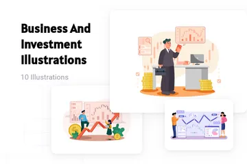 Business And Investment Illustration Pack