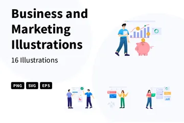 Business And Marketing Illustration Pack