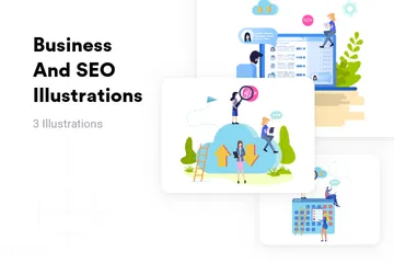 Business And SEO Illustration Pack