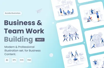 Business And Team Work Building Part 1 Illustration Pack