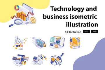 Business And Technology Illustration Pack