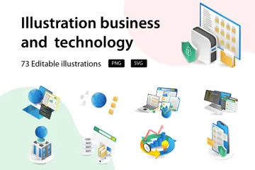 Business And Technology Illustration Pack