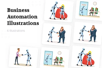 Business Automation Illustration Pack