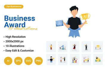 Business Award Illustration Pack