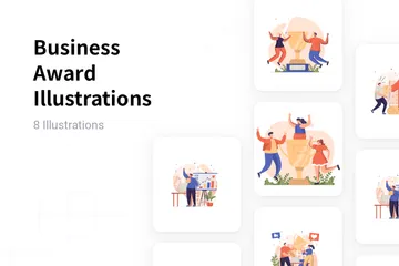 Business Award Illustration Pack