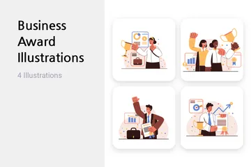 Business Award Illustration Pack