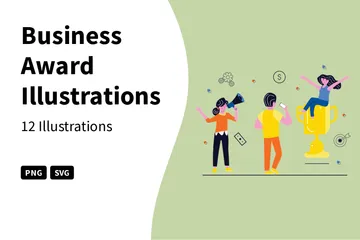 Business Award Illustration Pack