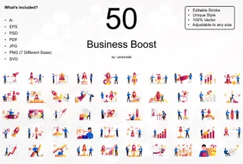 Business Boost Illustration Pack