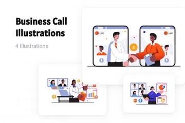 Business Call Illustration Pack