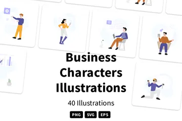 Business Characters Illustration Pack