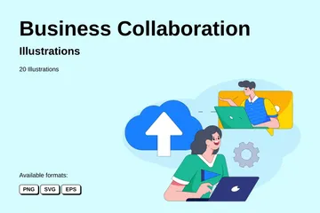 Business Collaboration Illustration Pack