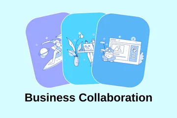 Business Collaboration Illustration Pack