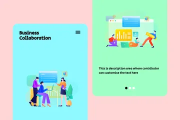 Business Collaboration Illustration Pack