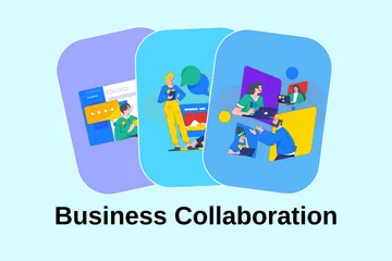 Business Collaboration Illustration Pack