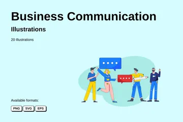 Business Communication Illustration Pack