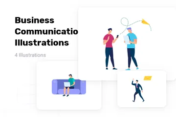 Business Communication Illustration Pack