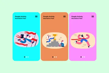 Business Competition Illustration Pack