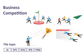 Business Competition Illustration Pack