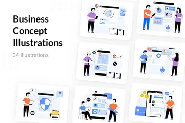 Business Concept Illustration Pack