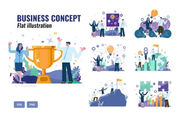 Business Concept Illustration Pack