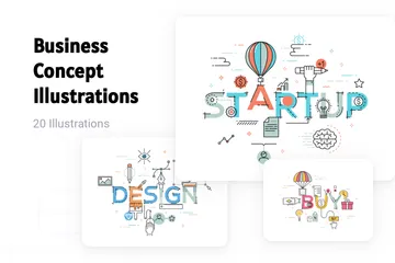 Business Concept Illustration Pack