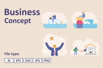 Business Concept Illustration Pack