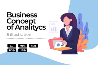Business Concept Of Analitycs Set