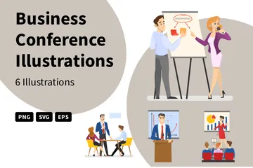 Business Conference Illustration Pack