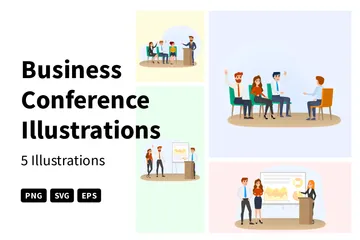 Business Conference Illustration Pack