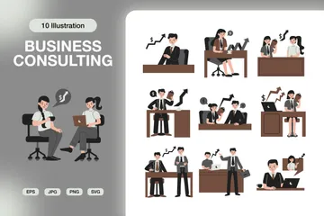 Business Consulting Illustration Pack
