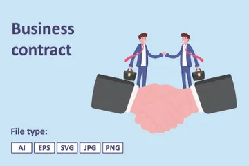 Business Contract Illustration Pack