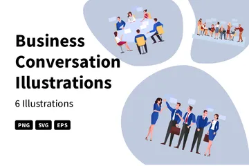 Business Conversation Illustration Pack
