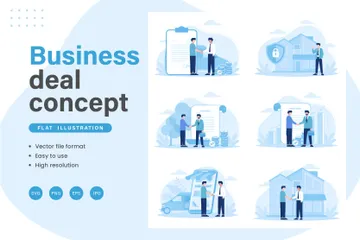 Business Deal Concept Illustration Pack