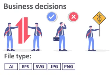 Business Decisions Illustration Pack