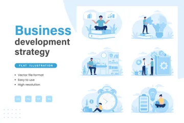 Business Development Strategy Illustration Pack