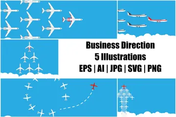 Business Direction Illustration Pack