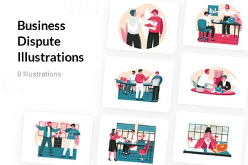 Business Dispute Illustration Pack