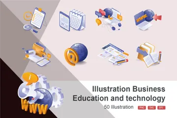 Business Education Illustration Pack