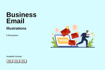 Business Email Illustration Pack