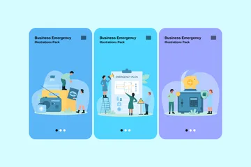Business Emergency Illustration Pack