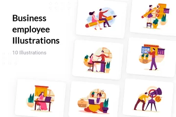 Business Employee Illustration Pack