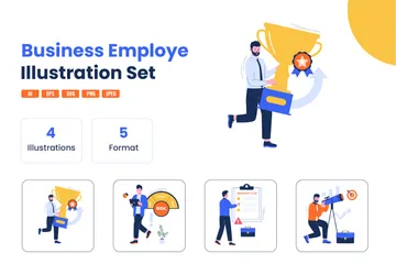 Business Employee Illustration Pack