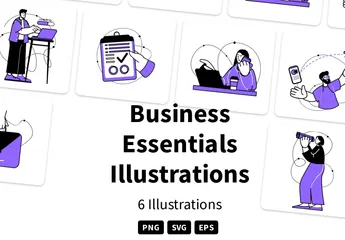 Business Essentials Illustration Pack