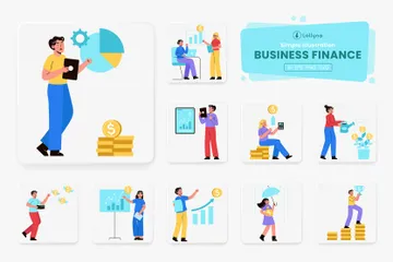 Business Finance Illustration Pack