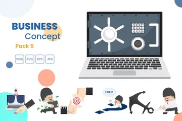 Business Finance And Technology Illustration Pack
