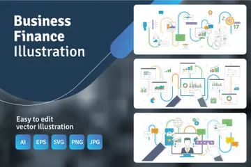 Business Finance Illustration Pack